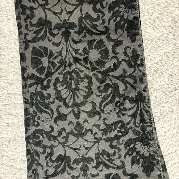 Lauren Ralph Lauren Jeans Womens 8 Straight Leg Velvet Floral Overlay Classic - Picture 3 of 5